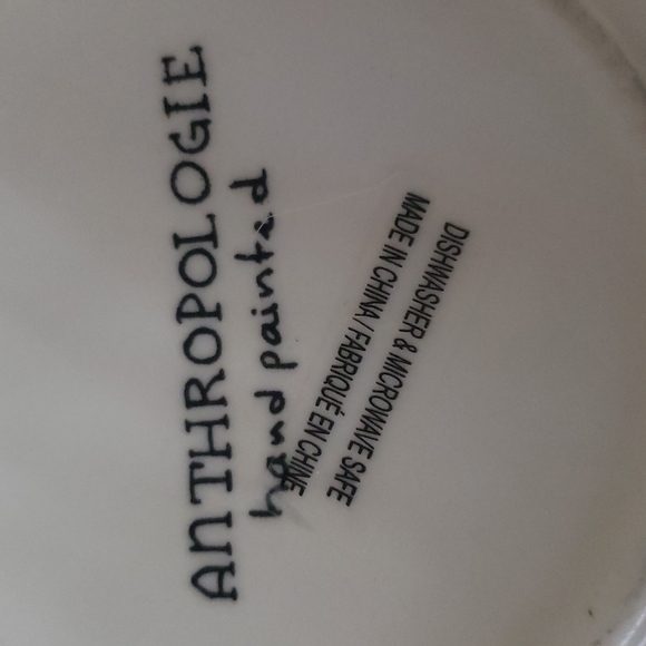 Anthropologie hand painted L initial mug - Picture 3 of 3